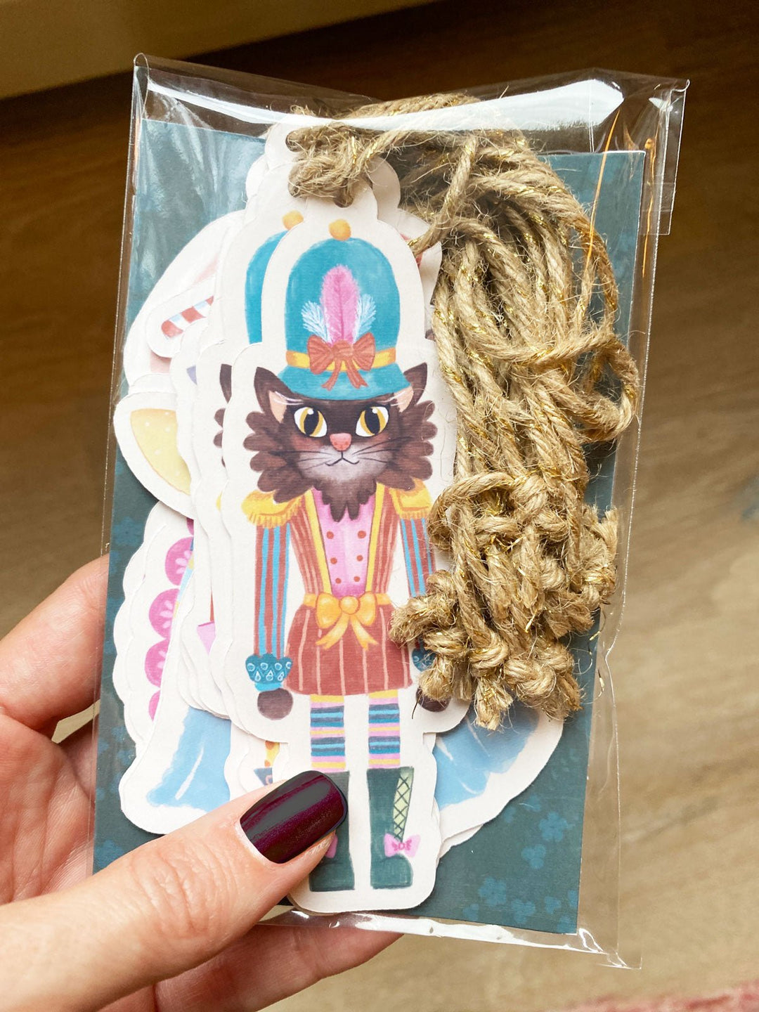 Catcracker Christmas Gift Tags - Set of 12 - Jolly Dragons