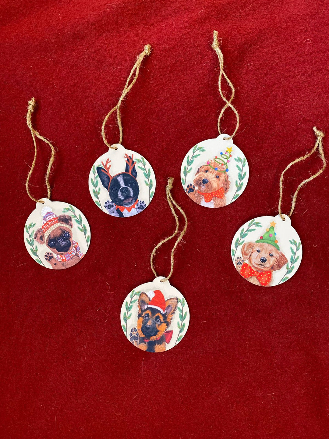 Jolly Paws, Christmas Gift tags - set - Jolly Dragons